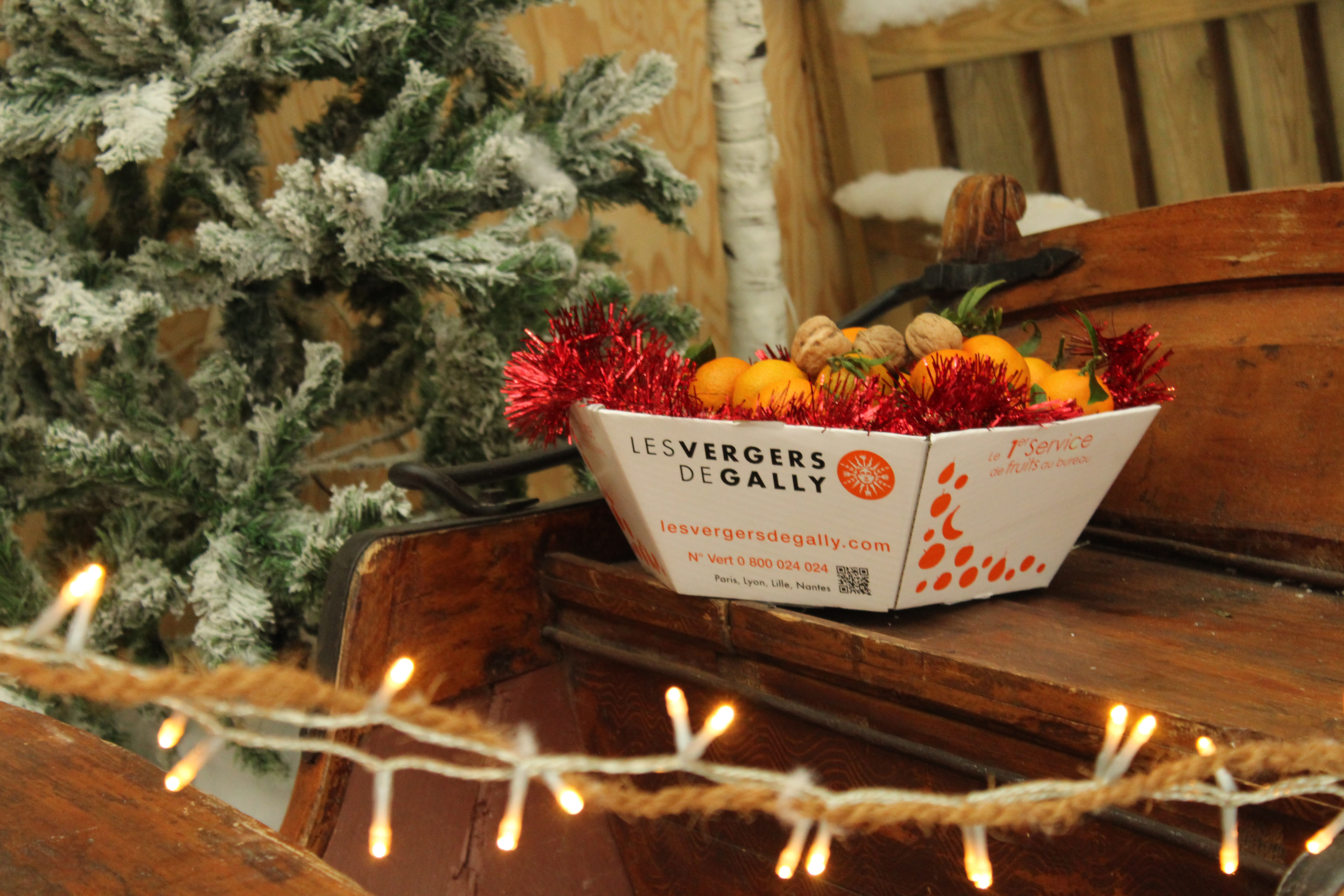 panier de noël mes fruits christmas